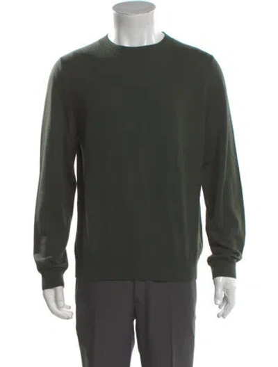 Pre-owned A.p.c. Wool Crew Neck Pullover In Green