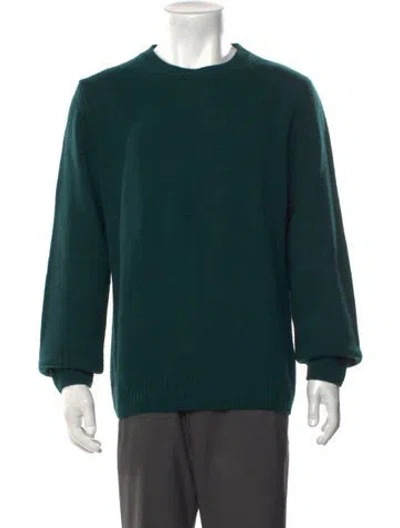 Pre-owned A.p.c. Wool Crew Neck Pullover In Green