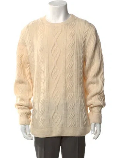 Pre-owned A.p.c. Wool Crew Neck Pullover In Neutral