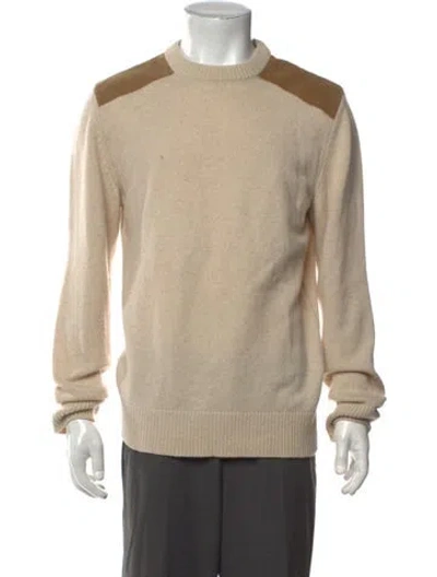 Pre-owned A.p.c. Wool Crew Neck Pullover In Neutrals
