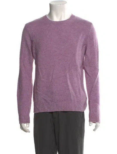 Pre-owned A.p.c. Wool Crew Neck Pullover In Purple