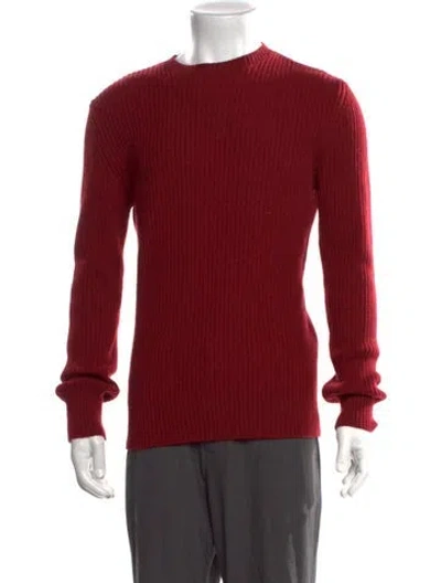 Pre-owned A.p.c. Wool Crew Neck Pullover In Red