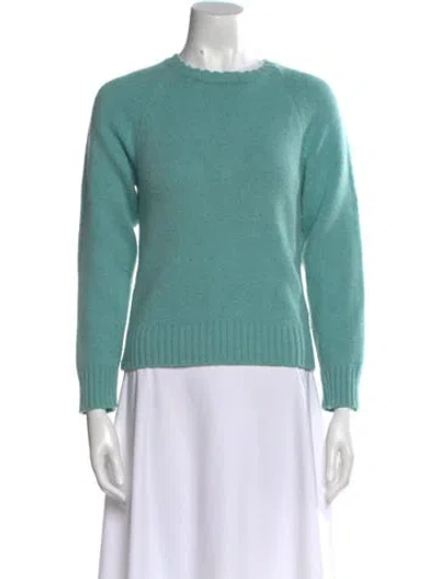 Pre-owned Apc Wool Crew Neck Sweater In Blue
