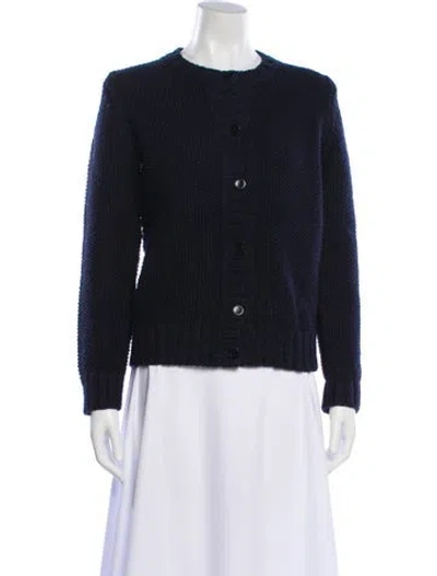 Pre-owned Apc Wool Crew Neck Sweater In Blue