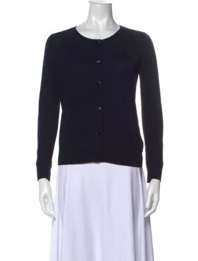 Pre-owned A.p.c. Wool Crew Neck Sweater In Blue