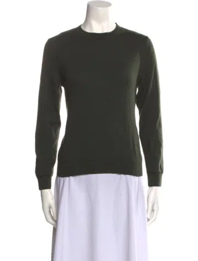 Pre-owned Apc Wool Crew Neck Sweater In Green