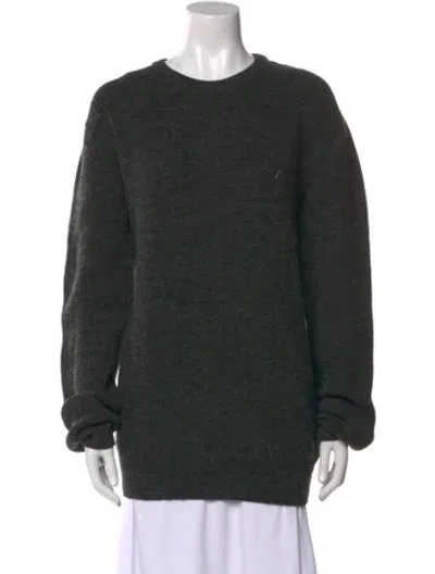 Pre-owned Apc Wool Crew Neck Sweater In Green