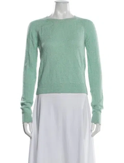 Pre-owned A.p.c. Wool Crew Neck Sweater In Green