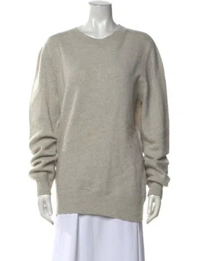 Pre-owned A.p.c. Wool Crew Neck Sweater In Grey