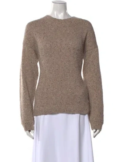 Pre-owned A.p.c. Wool Crew Neck Sweater In Metallic/neutrals