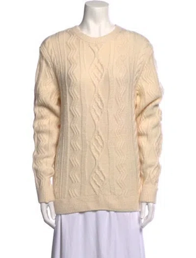 Pre-owned Apc Wool Crew Neck Sweater In Neutral