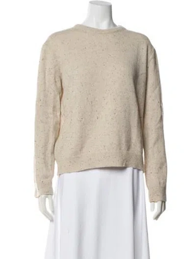 Pre-owned A.p.c. Wool Crew Neck Sweater In Neutral
