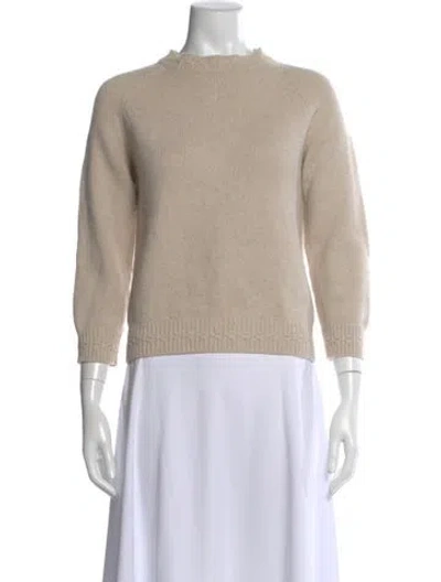 Pre-owned A.p.c. Wool Crew Neck Sweater In Neutral