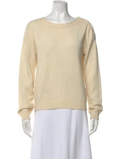 Pre-owned A.p.c. Wool Crew Neck Sweater In Neutral