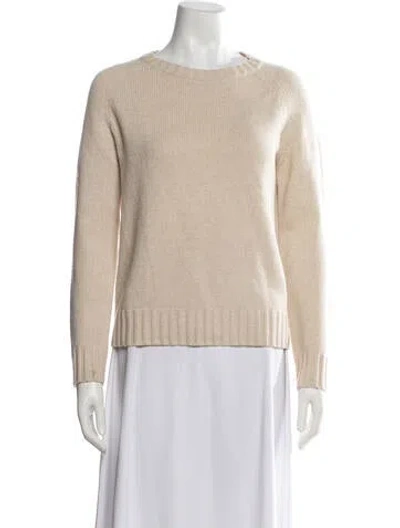 Pre-owned A.p.c. Wool Crew Neck Sweater In Neutrals