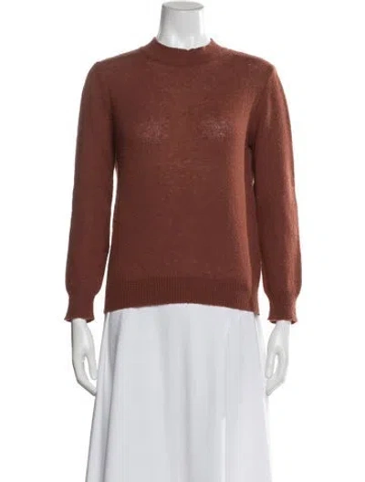 Pre-owned Apc Wool Crew Neck Sweater In Orange