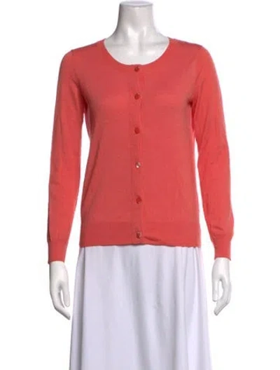 Pre-owned A.p.c. Wool Crew Neck Sweater In Orange