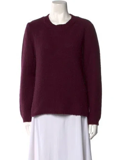 Pre-owned Apc Wool Crew Neck Sweater In Purple