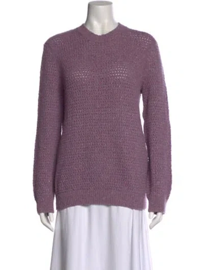Pre-owned Apc Wool Crew Neck Sweater In Purple