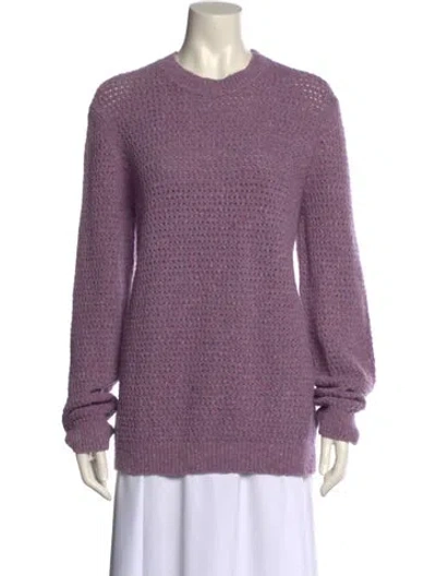 Pre-owned Apc Wool Crew Neck Sweater In Purple