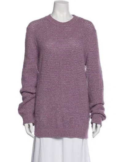 Pre-owned Apc Wool Crew Neck Sweater In Purple