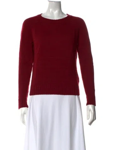 Pre-owned A.p.c. Wool Crew Neck Sweater In Red