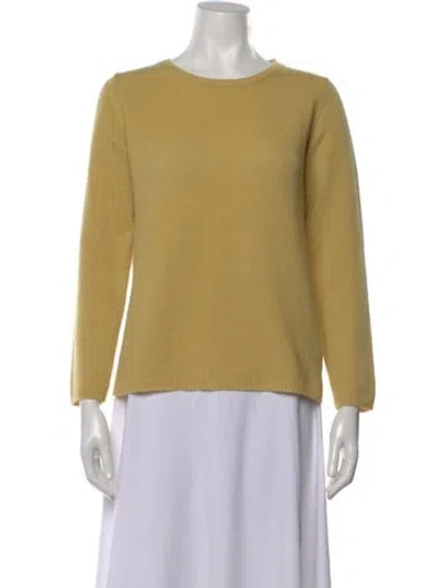 Pre-owned A.p.c. Wool Crew Neck Sweater In Yellow