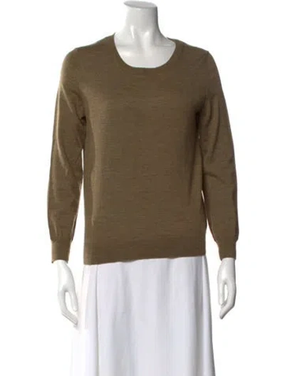 Pre-owned Apc Wool Crew Neck Sweatshirt In Green