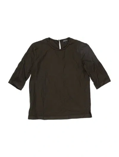 Pre-owned Apc Wool Crew Neck Top In Black