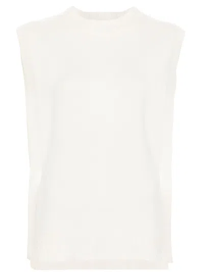 Apc Wool Crew Neck Vest In Beige