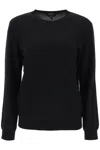 Apc A.p.c. Nina' Black Sweater With Tonal Logo Embroidery In Wool In Black
