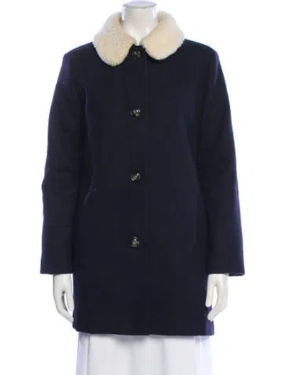 Pre-owned Apc Wool Evening Jacket In Blue