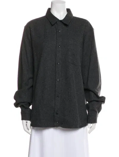 Pre-owned Apc Wool Evening Jacket In Gray