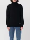 Apc A.p.c. Merino Wool Sweater With High Neck And Luxurious Finish