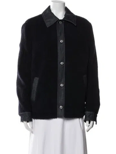 Pre-owned A.p.c. Wool Jacket In Black