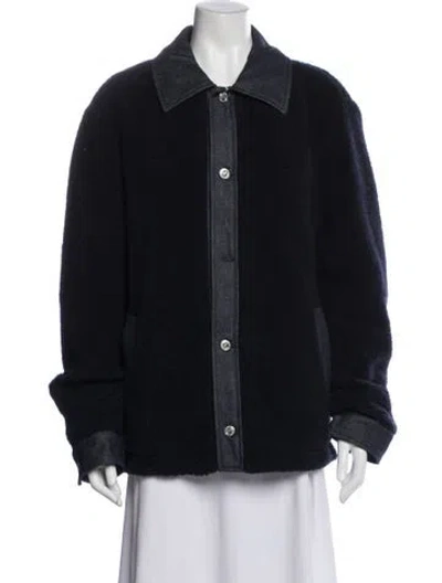 Pre-owned A.p.c. Wool Jacket In Blue