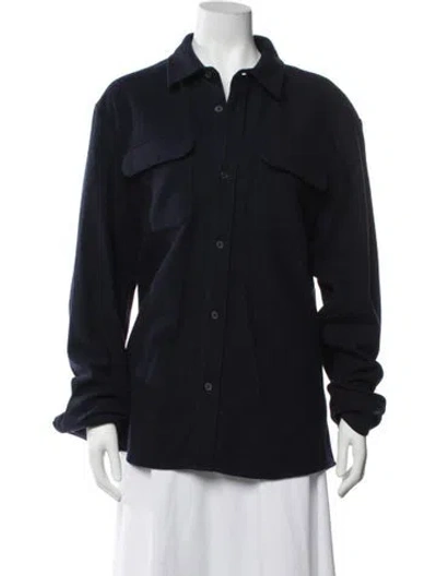 Pre-owned A.p.c. Wool Jacket In Blue