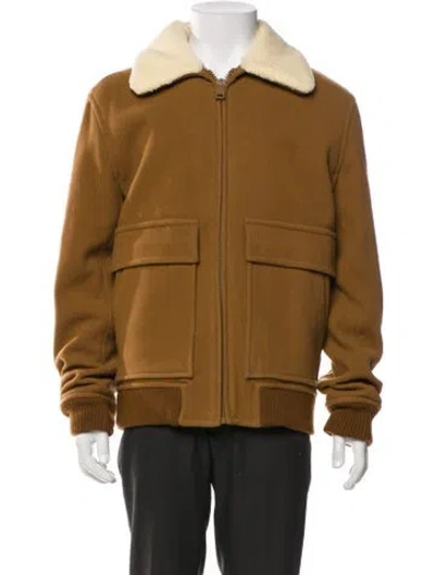 Pre-owned Apc Wool Jacket In Brown