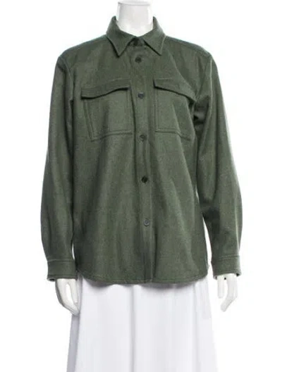 Pre-owned A.p.c. Wool Jacket In Green