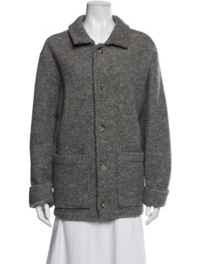 Pre-owned A.p.c. Wool Jacket In Grey
