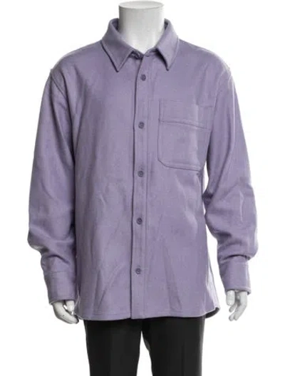 Pre-owned A.p.c. Wool Jacket In Purple