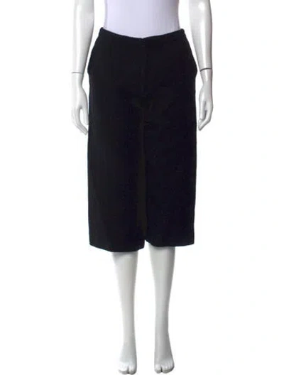 Pre-owned A.p.c. Wool Knee-length Shorts In Black