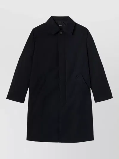 A.p.c. Wool Mac Coat Below Knee Length