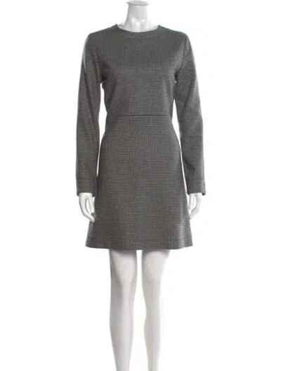 Pre-owned A.p.c. Wool Mini Dress In Black