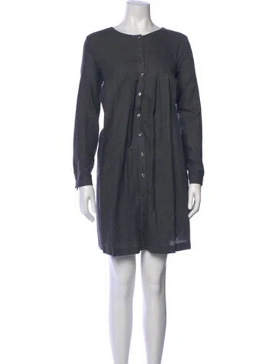 Pre-owned Apc Wool Mini Dress In Gray