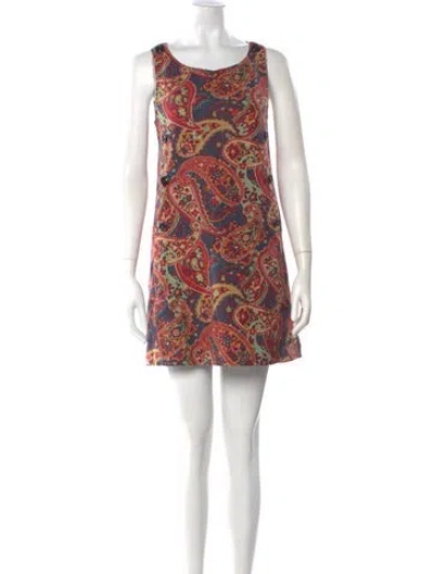 Pre-owned Apc Wool Mini Dress In Red
