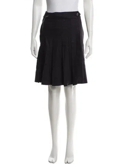 Pre-owned A.p.c. Wool Mini Skirt In Blue
