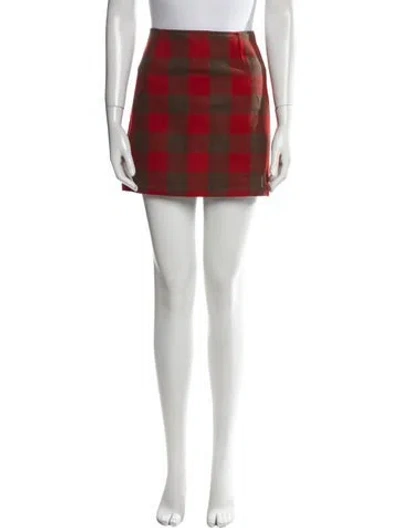 Pre-owned Apc Wool Mini Skirt In Brown