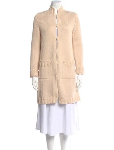 Pre-owned Apc Wool Mock Neck Sweater In Neutral