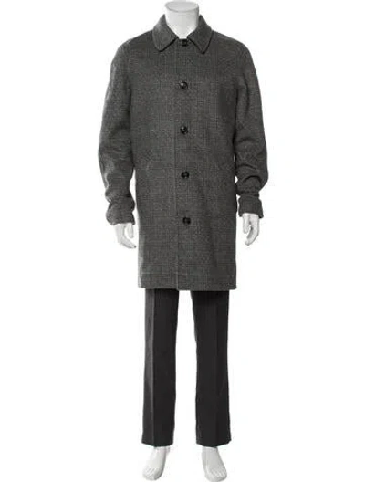 Pre-owned A.p.c. Wool Overcoat In Gray